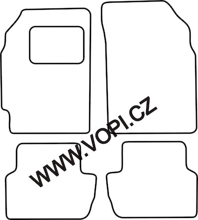 Textil-Autoteppiche Chevrolet Spark 03/2010 - 12/2015 Autofit (923)